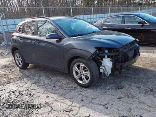 2022 Hyundai Kona SEL with VIN KM8K62AB4NU878352, listed as a IAAI auction lot 41607740 with 39,426 mi miles. Bid and sale history available at carsss.com. Image 1.