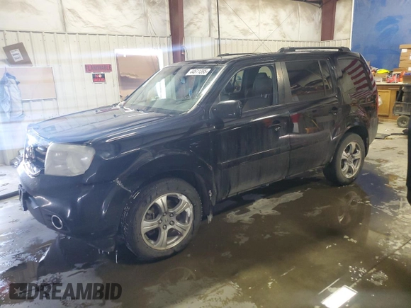 2014 Honda Pilot EX-L with VIN 5FNYF4H57EB041923, listed as a Copart auction lot 44611395 with 191,863 mi miles and Salvage Title. Bid and sale history available at DreamBid. Image 1.