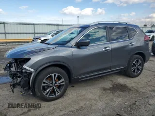 2018 Nissan Rogue SV with VIN 5N1AT2MV3JC784330, listed as a Copart auction lot 50060955 with 84,704 mi miles and Salvage Title. Bid and sale history available at DreamBid. Image 1.
