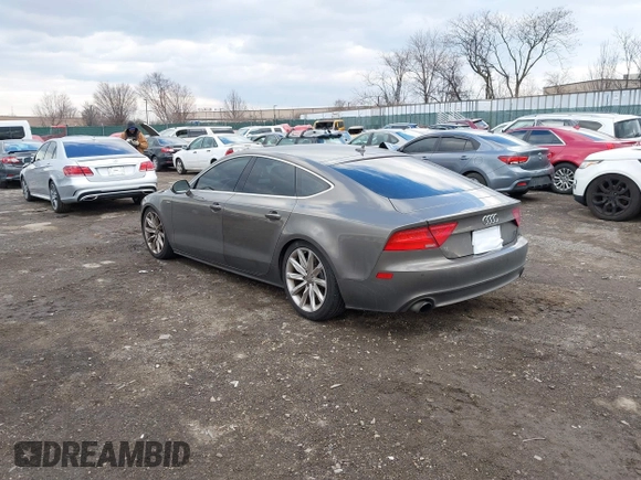 2013 Audi A7 3.0 Premium Plus with VIN WAUYGAFC5DN077054, listed as a IAAI auction lot 41298537 with 150,679 mi miles. Bid and sale history available at carsss.com. Image 3.