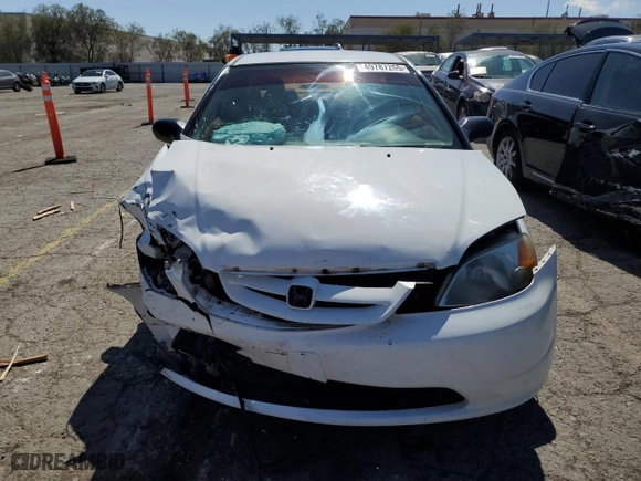 2001 Honda Civic LX with VIN 1HGEM22541L044275, listed as a Copart auction lot 49787265 with 216,899 mi miles and Salvage Title. Bid and sale history available at carsss.com. Image 5.