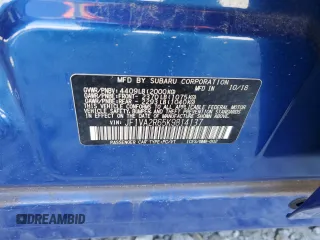 2019 Subaru WRX STI with VIN JF1VA2R65K9814137, listed as a Copart auction lot 46531645 with 30,598 mi miles and Salvage Title. Bid and sale history available at carsss.com. Image 12.