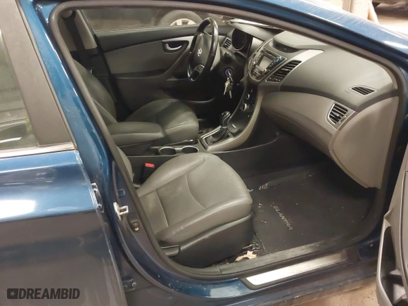 2014 Hyundai Elantra SE with VIN KMHDH4AEXEU139124, listed as a IAAI auction lot 41413290 with 129,352 mi miles. Bid and sale history available at carsss.com. Image 5.