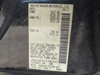 2017 Nissan Altima SR with VIN 1N4AL3AP7HC238243, listed as a IAAI auction lot 41454135 with Not Provided miles and . Bid and sale history available at carsss.com. Image 9.