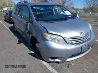 2015 Toyota Sienna LE AAS with VIN 5TDKK3DC0FS663826, listed as a IAAI auction lot 42050229 with 126,971 mi miles and . Bid and sale history available at DreamBid. Image 1.