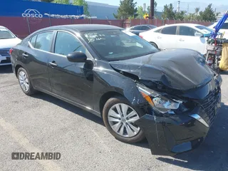 2024 Nissan Sentra S with VIN 3N1AB8BV8RY326463, listed as a IAAI auction lot 41993870 with 3,870 mi miles. Bid and sale history available at carsss.com. Image 1.