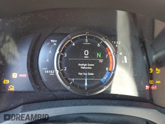 2024 Lexus IS 350 F Sport with VIN JTHGZ1B26R5077771, listed as a Copart auction lot 57396885 with 16,162 mi miles and Salvage title. Bid and sale history available at DreamBid. Image 9.