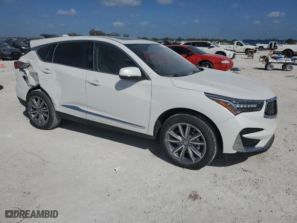 2021 Acura RDX w/Technology Package with VIN 5J8TC1H50ML005005, listed as a Copart auction lot 43707555 with 14,206 mi miles and Salvage Title. Bid and sale history available at carsss.com. Image 4.