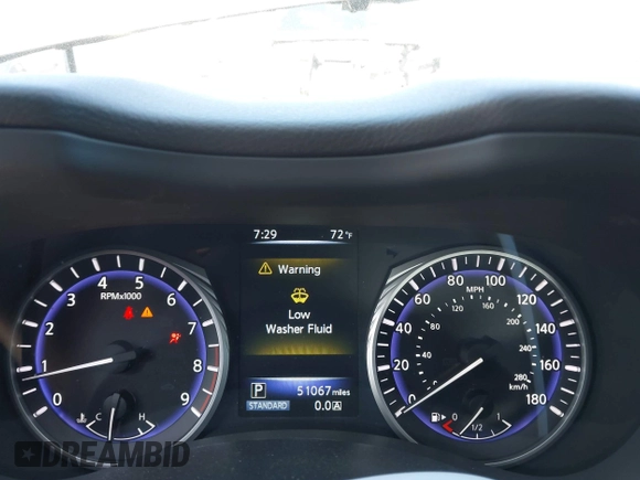 2015 Infiniti Q50 z VIN JN1BV7AP9FM352125, wystawiony jako IAAI lot #42262559 z przebiegiem 51 067 mil mil oraz . Historia ofert i sprzedaży dostępna na DreamBid. Obrazek 7.