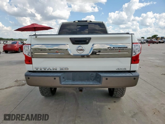 2016 Nissan Titan Platinum Reserve with VIN 1N6BA1F48GN515859, listed as a Copart auction lot 61955385 with 80,858 mi miles and Clean title. Bid and sale history available at DreamBid. Image 6.