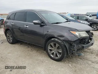 2010 Acura MDX Advance with VIN 2HNYD2H53AH532983, listed as a Copart auction lot 45482585 with 187,322 mi miles and Salvage Title. Bid and sale history available at DreamBid. Image 4.