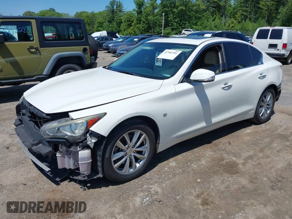2014 Infiniti Q50 Sport with VIN JN1BV7AR3EM681886, listed as a IAAI auction lot 42382281 with 140,005 mi miles and . Bid and sale history available at DreamBid. Image 23.