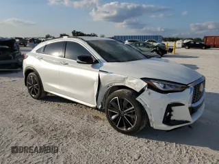 2023 Infiniti QX55 Luxe z VIN 3PCAJ5JR2PF124617, wystawiony jako Copart lot #43181985 z przebiegiem 12 809 mil mil oraz Nie do naprawy • Non repairable. Historia ofert i sprzedaży dostępna na DreamBid. Obrazek 4.
