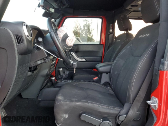 2018 Jeep Wrangler Sahara with VIN 1C4AJWBG4JL859218, listed as a Copart auction lot 54143805 with 71,091 mi miles and Salvage title. Bid and sale history available at DreamBid. Image 7.