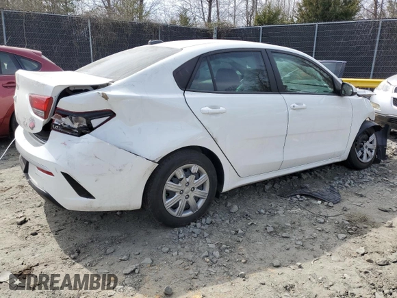 2023 Kia Rio LX with VIN 3KPA24AD5PE593976, listed as a Copart auction lot 49484225 with 19,580 mi miles and Salvage Title. Bid and sale history available at carsss.com. Image 3.