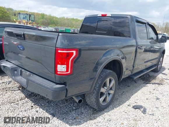 2017 Ford F-150 XL with VIN 1FTFW1EG2HFB69725, listed as a IAAI auction lot 41913250 with 168,478 mi miles. Bid and sale history available at carsss.com. Image 4.