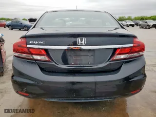 2013 Honda Civic Sdn LX with VIN 19XFB2F58DE211205, listed as a Copart auction lot 51547905 with 187,760 mi miles and Salvage Title. Bid and sale history available at carsss.com. Image 6.
