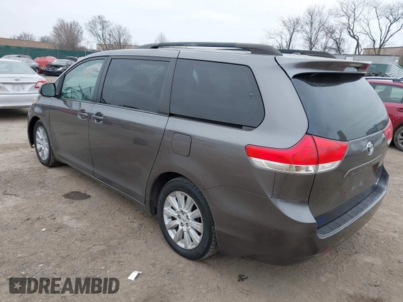 2012 Toyota Sienna LE with VIN 5TDJK3DCXCS047056, listed as a IAAI auction lot 41780756 with 179,624 mi miles. Bid and sale history available at carsss.com. Image 3.