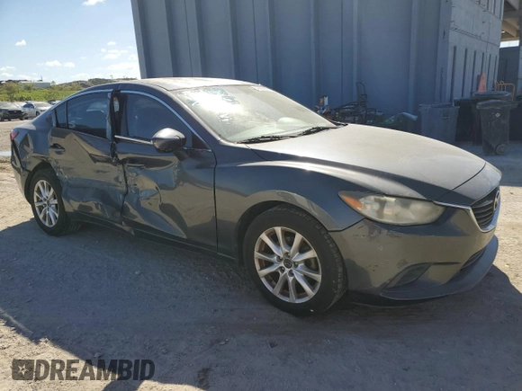 2014 Mazda 6 i Sport with VIN JM1GJ1U63E1125737, listed as a Copart auction lot 48692865 with 106,518 mi miles and Salvage Title. Bid and sale history available at DreamBid. Image 4.