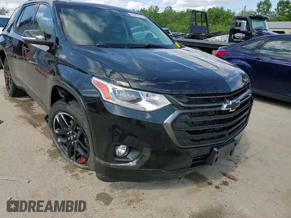 2021 Chevrolet Traverse Premier with VIN 1GNERKKW6MJ238743, listed as a Copart auction lot 57995125 with 61,096 mi miles and Salvage title. Bid and sale history available at DreamBid. Image 14.