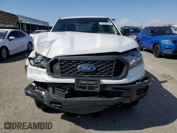2021 Ford Ranger XL with VIN 1FTER1FH7MLD77427, listed as a Copart auction lot 55785745 with 79,323 mi miles and Salvage title. Bid and sale history available at DreamBid. Image 5.