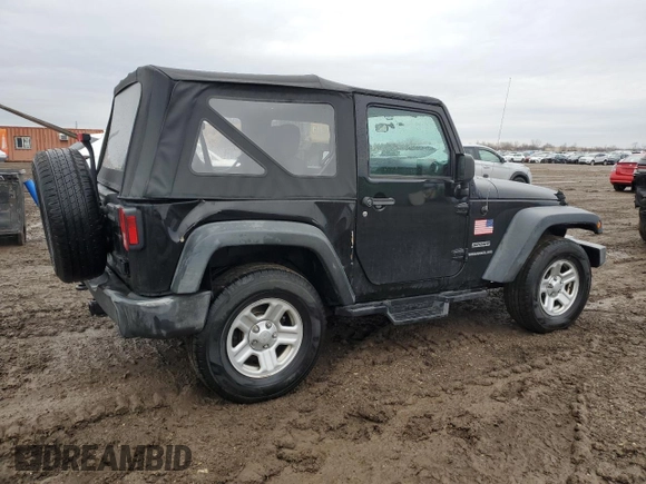 2017 Jeep Wrangler Sport with VIN 1C4AJWAG5HL525999, listed as a Copart auction lot 47362975 with 52,108 mi miles and Salvage Title. Bid and sale history available at DreamBid. Image 3.