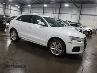 2017 Audi Q3 Premium Plus with VIN WA1JCCFS8HR001694, listed as a Copart auction lot 38311113 with 60,086 mi miles. Bid and sale history available at carsss.com. Image 4.
