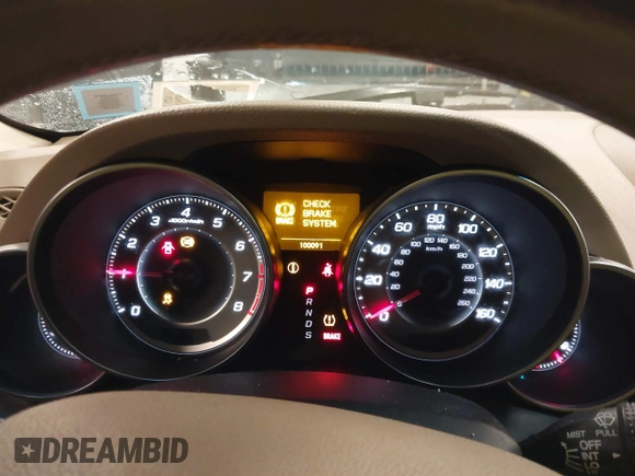 2013 Acura MDX with VIN 2HNYD2H24DH506239, listed as a IAAI auction lot 41391641 with 100,091 mi miles. Bid and sale history available at carsss.com. Image 7.
