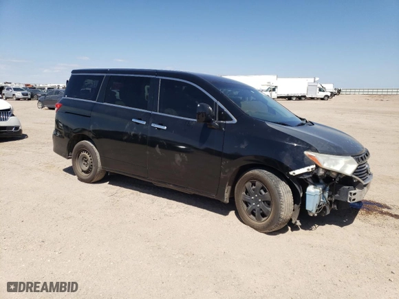 2012 Nissan Quest S with VIN JN8AE2KP8C9033053, listed as a Copart auction lot 54130704 with 155,162 mi miles and Salvage Title. Bid and sale history available at carsss.com. Image 4.