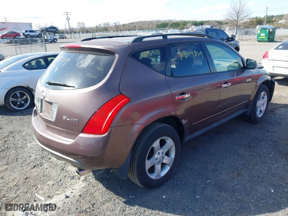 2004 Nissan Murano SE with VIN JN8AZ08W24W307566, listed as a IAAI auction lot 41809579 with 118,114 mi miles. Bid and sale history available at carsss.com. Image 4.