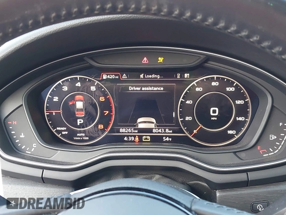 2017 Audi A4 Season of Audi ultra Premium with VIN WAUKMAF41HN050477, listed as a IAAI auction lot 41329827 with 88,265 mi miles. Bid and sale history available at carsss.com. Image 7.