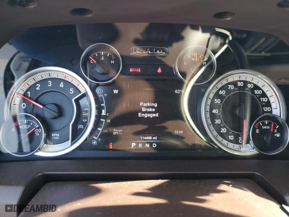 2015 Ram 2500 Big Horn with VIN 3C6UR5DL9FG593457, listed as a Copart auction lot 47306875 with 114,498 mi miles and Salvage Title. Bid and sale history available at carsss.com. Image 9.