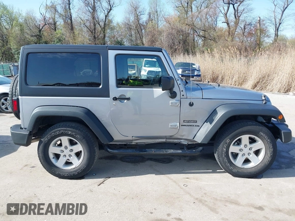 2015 Jeep Wrangler Sport with VIN 1C4GJWAG0FL503254, listed as a IAAI auction lot 41931666 with 115,394 mi miles. Bid and sale history available at carsss.com. Image 13.
