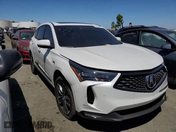 2022 Acura RDX w/A-Spec Package with VIN 5J8TC2H68NL009027, listed as a Copart auction lot 62934374 with 18,843 mi miles and Salvage Title. Bid and sale history available at carsss.com. Image 4.