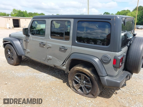 2020 Jeep Wrangler Unlimited Freedom with VIN 1C4HJXDG2LW186027, listed as a IAAI auction lot 42449664 with 87,869 mi miles and . Bid and sale history available at DreamBid. Image 3.