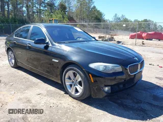 2012 BMW 5 Series 528i with VIN WBAXG5C50CDX03770, listed as a IAAI auction lot 41680812 with 168,715 mi miles. Bid and sale history available at carsss.com. Image 1.