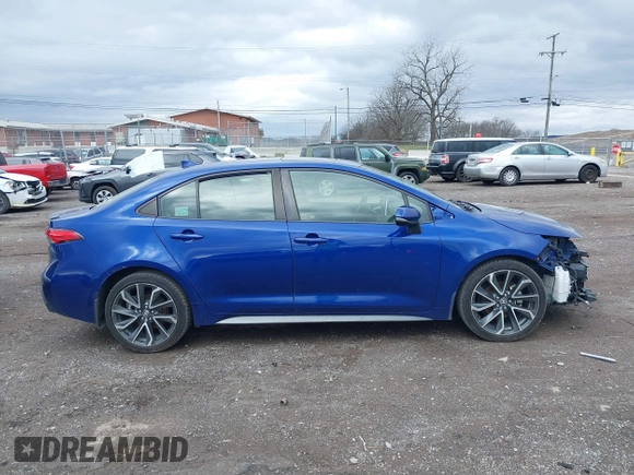 2020 Toyota Corolla XSE with VIN JTDT4RCE6LJ039073, listed as a IAAI auction lot 41701072 with 99,988 mi miles. Bid and sale history available at carsss.com. Image 14.