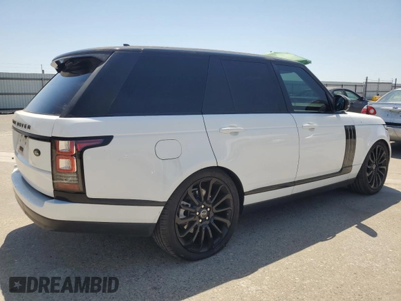2016 Land Rover Range Rover with VIN SALGR2VFXGA265857, listed as a Copart auction lot 61503835 with 80,488 mi miles and Clean title. Bid and sale history available at DreamBid. Image 3.