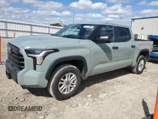 2025 Toyota Tundra SR with VIN 5TFLA5DB9SX268011, listed as a Copart auction lot 54711695 with 637 mi miles and Salvage title. Bid and sale history available at DreamBid. Image 1.