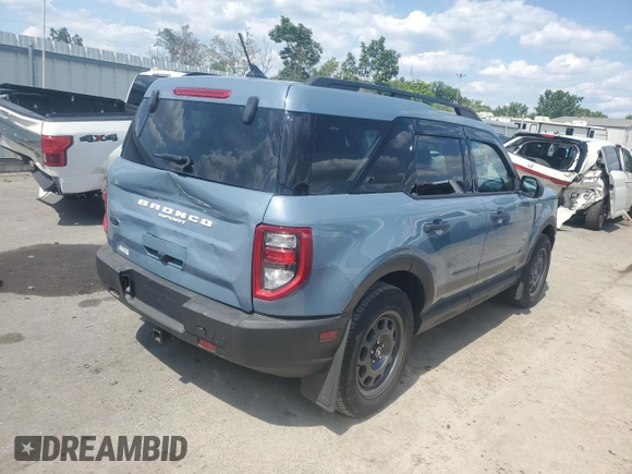 2024 Ford Bronco Sport Big Bend with VIN 3FMCR9B6XRRE20639, listed as a Copart auction lot 65265145 with 1,323 mi miles and Clean title. Bid and sale history available at DreamBid. Image 3.