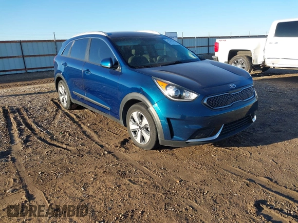 2019 Kia Niro LX with VIN KNDCB3LCXK5248552, listed as a IAAI auction lot 41724724 with 104,546 mi miles and . Bid and sale history available at DreamBid. Image 1.