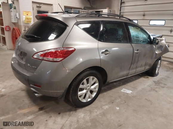 2012 Nissan Murano SV with VIN JN8AZ1MW4CW205342, listed as a IAAI auction lot 41681729 with 1 mi miles. Bid and sale history available at carsss.com. Image 4.