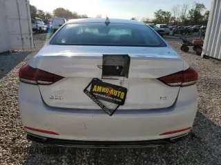 2018 Genesis G80 3.8L with VIN KMHGN4JE1JU224157, listed as a Copart auction lot 75632334 with 191,661 mi miles and Clean Title. Bid and sale history available at DreamBid. Image 6.