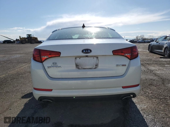 2012 Kia Optima EX with VIN 5XXGN4A7XCG083815, listed as a Copart auction lot 53355535 with 103,928 mi miles and Salvage Title. Bid and sale history available at carsss.com. Image 6.