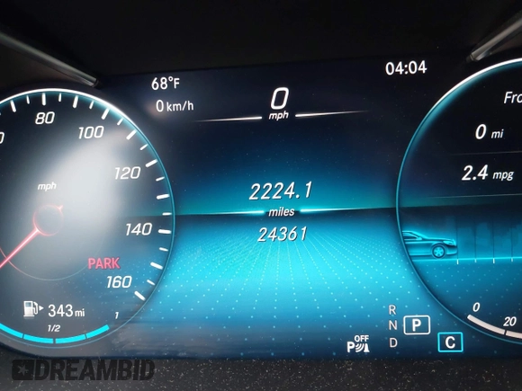 2022 Mercedes-Benz C 300 with VIN W1KWJ8DB7NG115264, listed as a IAAI auction lot 41353889 with 24,361 mi miles and . Bid and sale history available at DreamBid. Image 16.