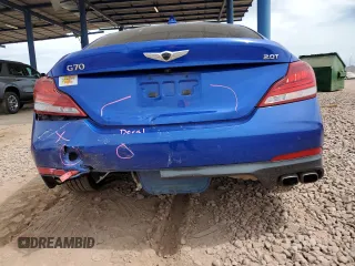 2020 Genesis G70 2.0T with VIN KMTG44LA6LU048650, listed as a Copart auction lot 59025025 with 174,215 mi miles and Salvage title. Bid and sale history available at DreamBid. Image 6.