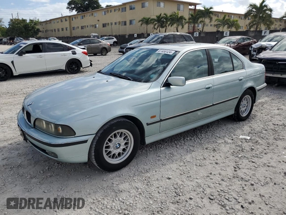 1997 BMW 5 Series 528iA with VIN WBADD6320VBW20684, listed as a Copart auction lot 87455124 with 85,371 mi miles and Clean Title. Bid and sale history available at carsss.com. Image 1.