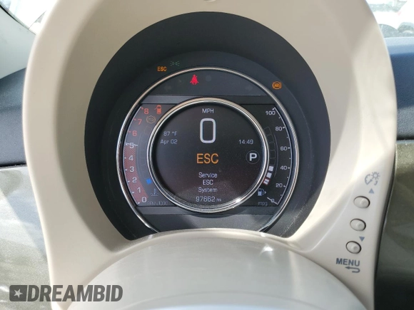 2018 FIAT 500 Pop with VIN 3C3CFFKH8JT503446, listed as a Copart auction lot 49718335 with 97,662 mi miles and Salvage Title. Bid and sale history available at carsss.com. Image 9.