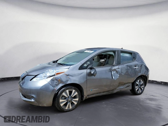 2016 Nissan LEAF S with VIN 1N4BZ0CP3GC309287, listed as a Copart auction lot 62592213 with 54,037 mi miles. Bid and sale history available at carsss.com. Image 1.