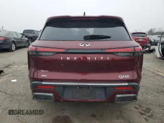 2022 Infiniti QX60 Luxe with VIN 5N1DL1FS7NC330131, listed as a Copart auction lot 87463584 with Not provided miles and Salvage title. Bid and sale history available at DreamBid. Image 6.